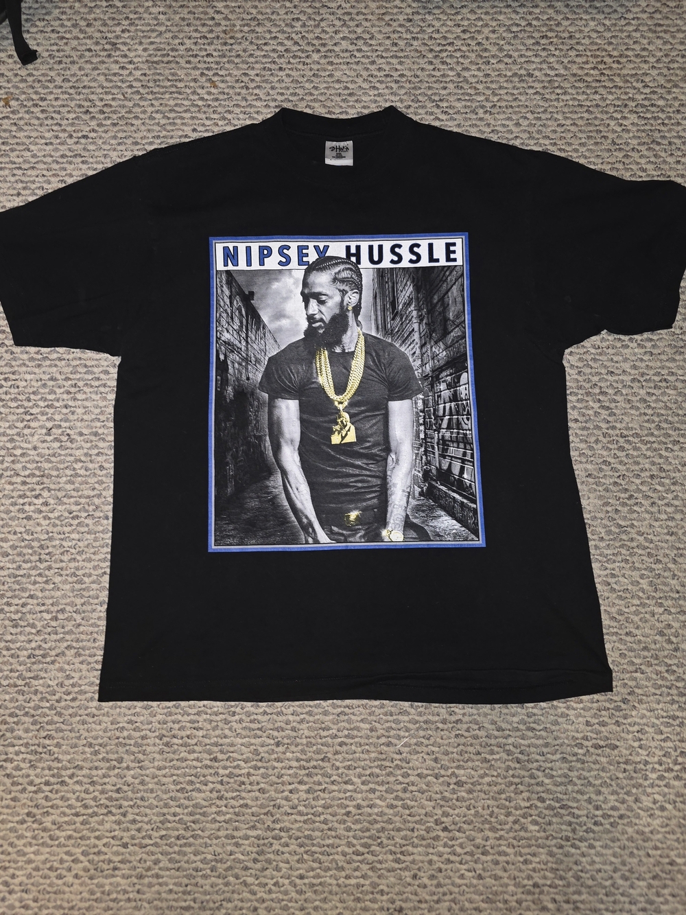 Nipsey Hussle Black Graphic Short Sleeve Tee